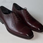 Square Toe Brogue Lace Up Oxford