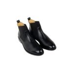 Leather Chelsea Boots with Elastic on Vamp