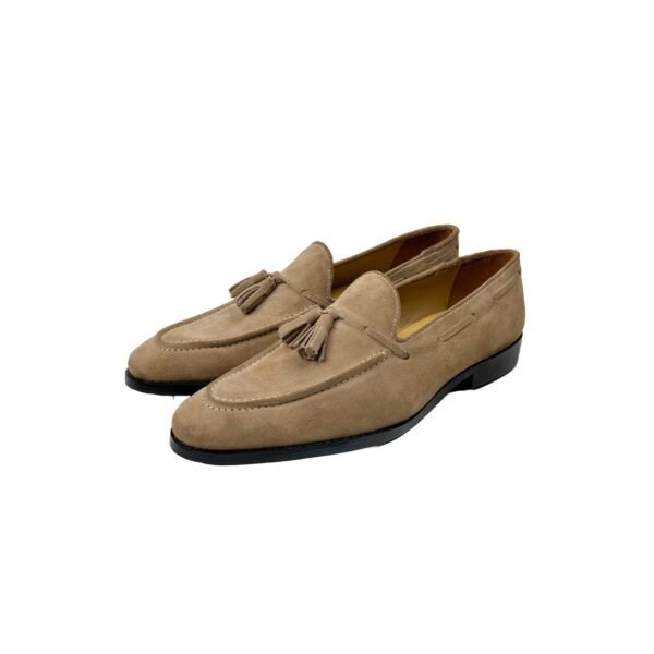 Elongated Suede Tassel loafer