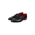 Elongated Leather Penny Loafer