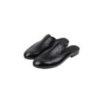 Plain Leather Mules