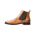 Leather Chelsea Boots with Zipper