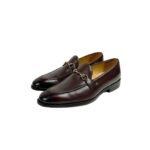 Leather Horse-Bit Loafers