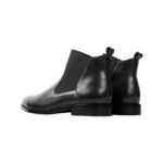 Leather Chelsea Boots with Elastic on Vamp
