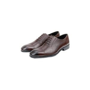 Square Toe Brogue Lace Up Oxford