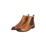 Leather Chelsea Boots with Zipper