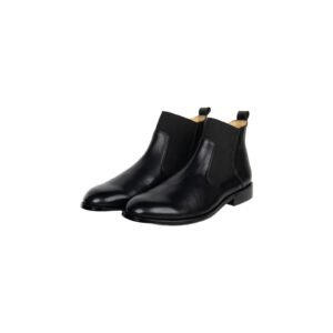 Leather Chelsea Boots with Elastic on Vamp