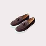 Suede Tassel Slip On Loafer